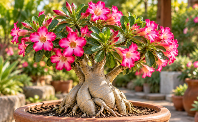 Como fazer a rosa do deserto florir